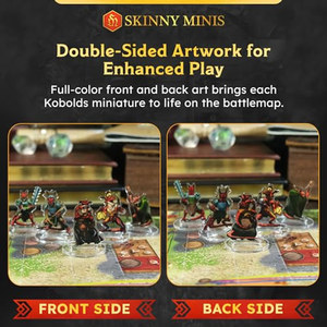 OEM ODM Ensemble de figurines miniatures Kobolds en acrylique, 16 petites figurines acryliques durables pour jeux de table, Durables 2 - Product Image 3