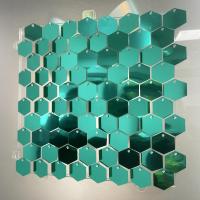 Panneau de décoration en sequins métalliques hexagonaux pour fête, mariage, événements, anniversaire, décoration de fond
