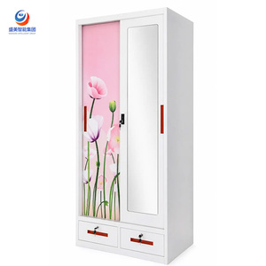 <span class=keywords><strong>Armadio</strong></span> scorrevole moderno per camera da letto, cameretta bambini e hotel, <span class=keywords><strong>armadio</strong></span> in metallo e guardaroba con specchio, in acciaio resistente - Product Image 1