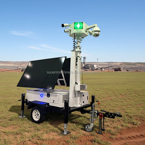 Telecamere 4G <span class=keywords><strong>WIFI</strong></span> a 360 Gradi con Installazione Facile, Torre di Sorveglianza Mobile Solare CCTV per Esterni - Product Image 2