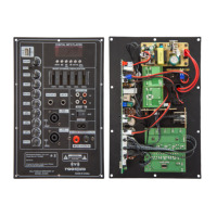 12V Ses Güç Amplifikatörü Kartı 50W FM Radyo USB TF AUX Girişi Dijital Ekran Büyük Uzaktan Kumanda, Demir Taban ve Halka Trafosu