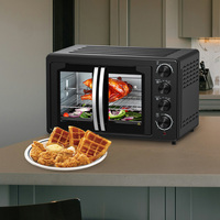 Oven Listrik 35L 1600W dengan Desain Pintu Ganda dan Timer 1-60 menit untuk Memanggang Bersama Keluarga