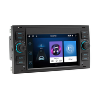 Lecteur multimédia de voiture 7 pouces pour Ford Transit avec CarPlay/Android Auto/Mirrorlink sans fil, GPS, éclairage couleur, FM RDS, Bluetooth