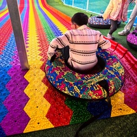 Cojín Inflable de Arcoíris para Niños, Directo de Fábrica, de Alta Calidad, para Jugar al Aire Libre