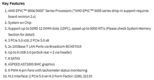 เมนบอร์ดเซิร์ฟเวอร์ MBD-H13SSL-NT ATX รองรับซ็อกเก็ตเดี่ยว SP5, DDR5 จัดส่งรวดเร็ว ราคาดี รองรับ EPYC 9004/9005 ซีรีส์ - Product Image 4