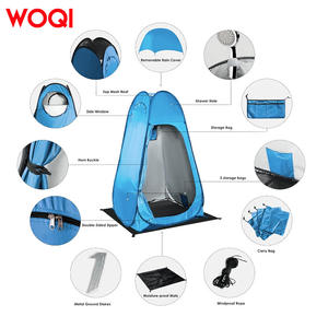 Tente de douche portable extra large WOQI pour l'extérieur, 120x120x190cm, imperméable, avec cadre en aluminium - Product Image 5