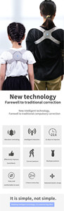 Oem New Arrival thoải mái trở lại ép tư thế huấn luyện viên rung nhắc nhở thông minh tư thế Corrector để cung cấp trở lại hỗ trợ - Product Image 4
