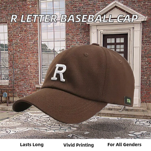 Gorra de Béisbol Deportiva para Mujer, Estilo Urbano, para Primavera/Verano, con Letra R, en Oferta - Product Image 2