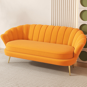Chaise d'hôtel de luxe nordique dorée, canapé moderne en velours, chaises pour événements, fêtes, banquets, mariages, mobilier d'hôtel - Product Image 1