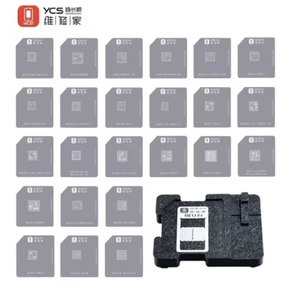 ชุดอุปกรณ์ปลูกชิป YCS BGA ชั่วคราว สำหรับ <span class=keywords><strong>iPhone</strong></span> Qualcomm HiSilicon MediaTek Samsung <span class=keywords><strong>CPU</strong></span> พร้อมตะแกรงเหล็กและสถานีปลูกชิป - Product Image 1