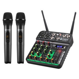 48V interfaccia USB Mini musica Studio Console Audio 4 canali digitale DJ Mixer con suono mixaggio microfono - Product Image 1