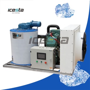 Mesin Pembuat Es Serpihan ICESTA Otomatis Kontrol Mudah Keandalan Tinggi Umur Pakai Panjang Pendingin Udara 300 kg 500kg air tawar 1t 1 ton - Product Image 4