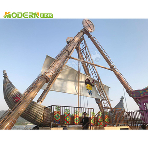 Fabricant chinois de manèges de parc d'attractions en fibre de verre en forme de bateau pirate, pour intérieur/extérieur, à vendre pour utilisation dans les centres commerciaux, capacité de 32 personnes. - Product Image 4