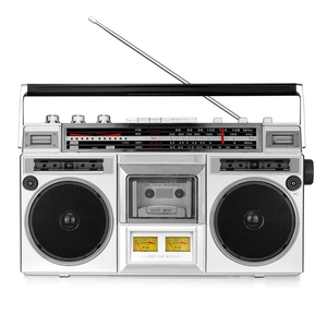 Retro Portable Cassette Recorder AM FM SW Radio BT <b>USB</b> TF Card Dual <b>Speakers</b> VU Meters For Home Office Travel Use Stereo Boombox - Product Image 1
