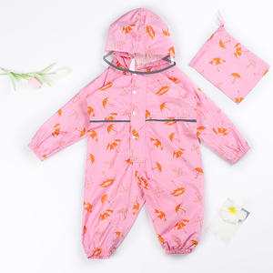 Tout-petits garçons filles combinaison à capuche manteau de pluie enfants combinaison de pluie copains boueux imperméable une pièce vêtements de pluie - Product Image 2