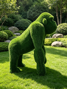 Sculpture de topiaire en herbe artificielle personnalisée, statue végétale verte de simulation pour aménagement paysager extérieur, parcs, zoos, jardins et terrasses - Product Image 3