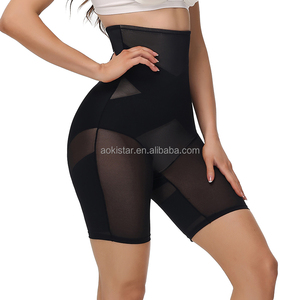 Mutande modellanti a vita alta a doppio strato non trasparenti, contenitive per la pancia, aderenti e traspiranti, tipo boxer da donna - Product Image 3