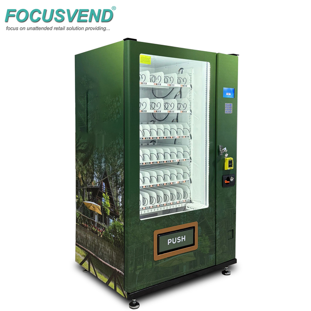All-Weather Outdoor Vending Machine with Canopy for Snacks & Drinks