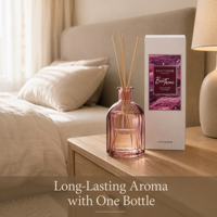 Diffuseur de roseaux à la fleur de cerisier, parfum floral délicat rose pour chambre à coucher, huile essentielle naturelle printanière, parfum d'ambiance pour la maison