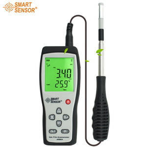 Anémomètre à film chaud intelligent AR866A, 0-30 m/s, mesure de la vitesse du vent avec mesure de la température, portable - Product Image 3