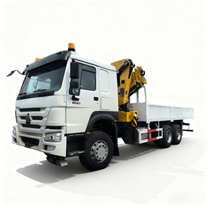 Camion à bras articulé Sinotruk Howo d'occasion, 7 sections, 6x4, Euro <span class=keywords><strong>2</strong></span>, capacité de 10 tonnes, moteur, boîte de vitesses, pompe, grue à flèche articulée - Product Image 2