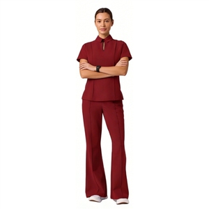 Uniforme médico unisex de manga corta de color liso para lavado de manos, para uso dental y hospitalario, para uso internacional transfronterizo - Product Image 5