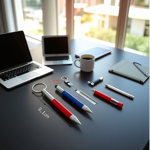 Promotional Cheapest Aluminum Metal 6In1 <b>Multi</b> Function Ballpoint Stylus <b>Pen</b> Screwdriver Keychain Ruler - Product Image 5