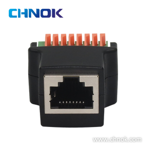 RJ45 8P8C Female Keystone Jack <strong>Terminal</strong> <strong>Block</strong> Telecom Grade 90 Degree Angle ISO9001 Certified - Product Image 2