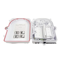 Caja de Distribución de Fibra Óptica para Exteriores, 24 Núcleos, FTTH, Material ABS de Alta Resistencia, Impermeable IP65, Caja NAP
