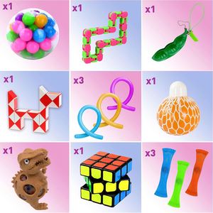 35ชิ้นลูกบาศ์กโลหะเรียบทรงลูกบาศก์อินฟินิตี้แปลกใหม่ของเล่นสำหรับคลายเครียดประสาทสัมผัสของเล่นบนโต๊ะ - Product Image 3