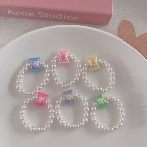 Flor de dibujos animados caramelo colgante encanto niños ABS perla cuentas joyería pulseras - Product Image 6