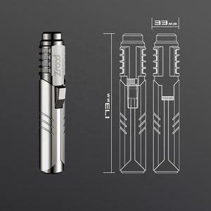 Encendedor de cocina de llama ajustable, soplete de cocina de butano recargable para Creme Brulee, bloqueo de seguridad para uso de cigarrillos - Product Image 3