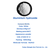 Hidróxido de Aluminio en Polvo Zhonglu (64% de Pureza) - Certificado ISO Industrial, Bolsas de 50KG/Tonelada, Suministro de 20000 Toneladas/Mes para Aplicaciones en Llamas