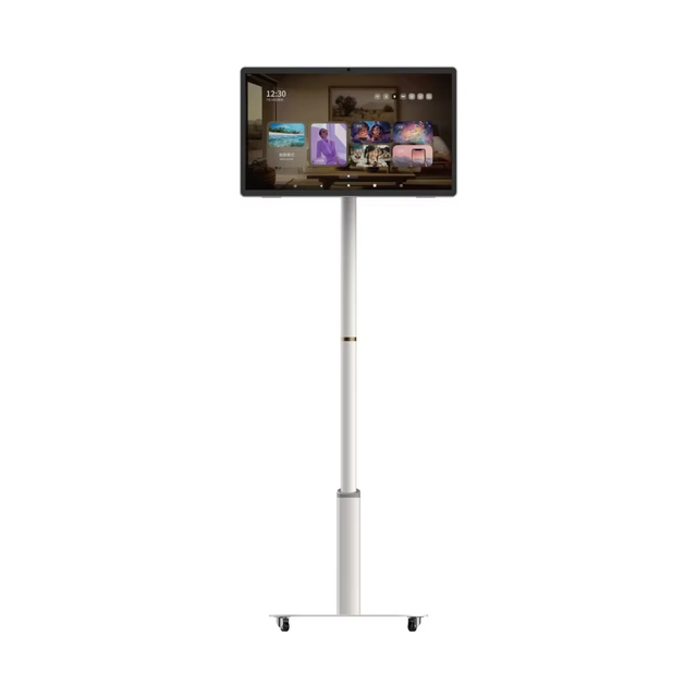 23.8inch Portable TV Wheels 1080P 100%sRGB 6+128GB Storage Android OS Touchscreen 13MP Camera 9000mAh