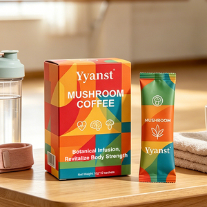 Café aux champignons revitalisant pour le corps, infusion botanique, marque privée OEM, 10g*10 sachets, café à la maca - Product Image 2