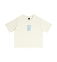 Sans logo ni étiquettes, disponible en stock, OEM et ODM. T-shirt pour homme à col rond antibactérien de 240 g, style minimaliste uni, manches courtes cool