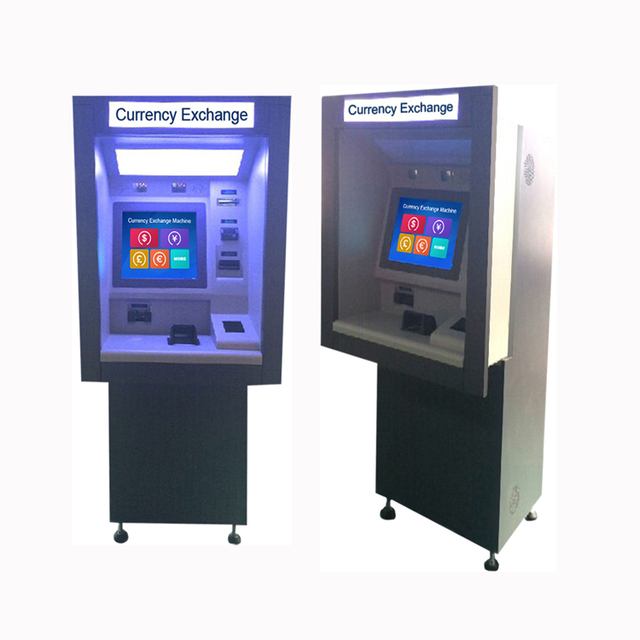 Automatic Cash Card Money Payment Foreign Currency Exchange Kiosk Machine with Note Dispenser ATM