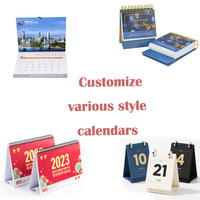 Calendrier de Bureau Personnalisé à Feuillets, Design Chevalet avec Reliure Spirale, Calendrier de Table 2025