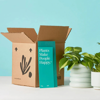Boîte d'emballage personnalisée bon marché pour expédition de plantes en direct, boîtes cadeaux pour plantes en carton