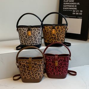 Bolsos de Mano Pequeños con Estampado de Leopardo 2025, Bolsos de Hombro de Diseñador para Mujer, Bolsos de Mano de Marcas Famosas para Mujer, Bolsos de Mano Tipo Cubo para Chica - Product Image 2