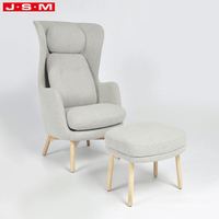 Salon moderne de luxe chambre à coucher maison loisirs fauteuil de loisirs en tissu velours chaise de loisirs