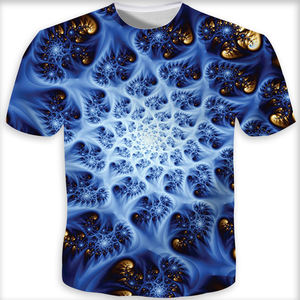 T-shirt homme, Streetwear, personnalisé, imprimé Hip-Hop, 3D Vortex, impression <span class=keywords><strong>psychédélique</strong></span> - Product Image 4