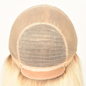 Peluca Médica de Cabello Virgen Rubio con Frente de Encaje sin Pegamento, Pelucas de Encaje Suizo HD para Mujeres Blancas, Pacientes con Cáncer, Pérdida de Cabello, Alopecia, Elástica - Product Image 6