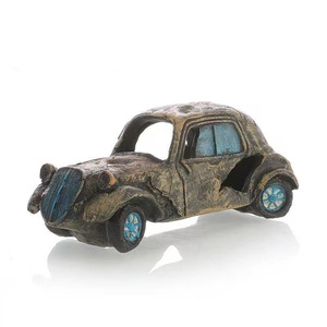 Decoración de acuario Adornos de resina Adorno de naufragio de coche Decoración de resina - Product Image 3