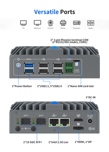 Mini PC N150 Pare-feu matériel 2 x 10GbE SFP+ 2 x I226V 2.5GbE LAN Appliance OPNsense - Product Image 3