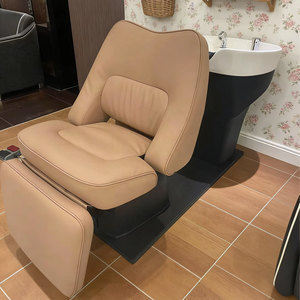 2026 New PU Leather CE Certified Electric Shampoo Bed Luxury Salon Furniture with Electric Lifting for Hair Washing - Product Image 6