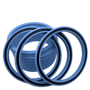 Cung cấp màu xanh gia cố chính con dấu dầu máy xúc phụ kiện xi lanh PU polyurethane + cao su vòng Sao chịu mài mòn và - Product Image 6