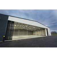 Hangar industrial para aviones Almacén con marco de acero con taller de mantenimiento Panel sándwich hecho