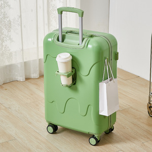 Maleta Inteligente Personalizada de Fábrica con Logotipo, Maleta de Viaje de 20 Pulgadas, ABS, PC, Candado de Combinación, Equipaje de Mano con Portavasos - Product Image 2