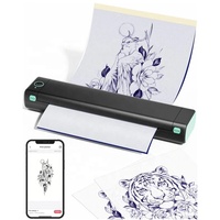 Mesin Pencetak Tato Bluetooth Portabel Mini Cepat A4 Thermal Skin Prinker Transfer Stencil Tato Sementara